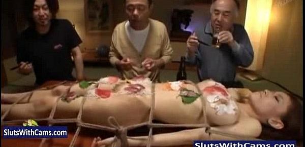  Human Sushi Table - Slutswithcams